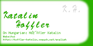 katalin hoffler business card